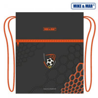 Мешок для обуви Майк Мар MB156 Футбол темно-серый / оранжевый кант