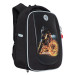 Ранец рюкзак школьный Grizzly RAf-193-4 Призрачный гонщик Черный
