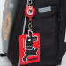 Ранец рюкзак школьный Grizzly RAf-193-4 Призрачный гонщик Черный