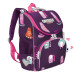 Ранец школьный с мешком для обуви Grizzly RAm-284-8 Котики фиолетовые