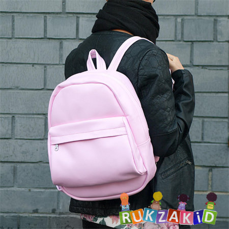 Рюкзак городской женский Kawaii Simple Style Маршмеллоу розовый