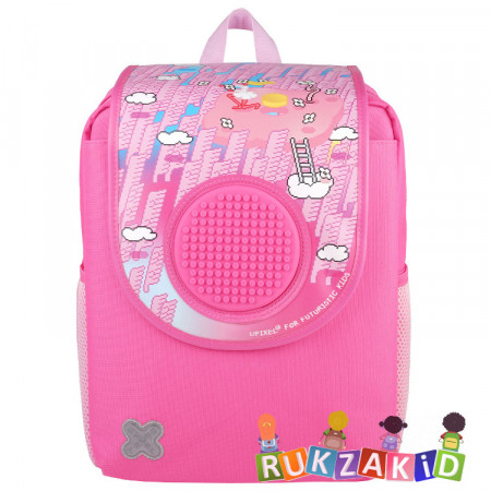 Пиксельный рюкзак облегченный Upixel Futuristic Kids School Bag 81066 Ярко - розовый
