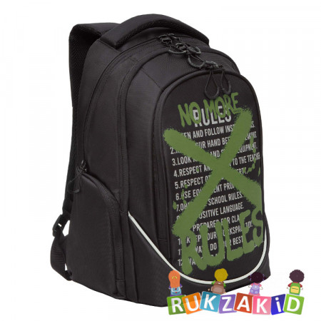 Рюкзак молодежный Grizzly RU-335-2 Черный - хаки