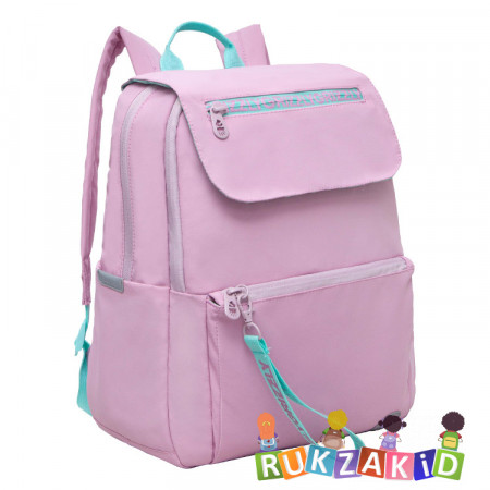 Рюкзак с клапаном молодежный Grizzly RXL-325-2 Светло - сиреневый