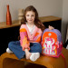 Рюкзак школьный Grizzly RG-363-1 Единорог Фиолетовый - оранжевый