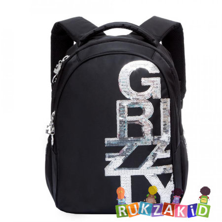 Женский рюкзак Grizzly RD-757-1 Черный - серебро