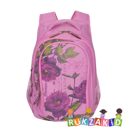 Молодежный женский рюкзак Grizzly RD-752-2 Розовый
