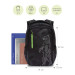 Рюкзак школьный Grizzly RU-238-2 Черный - салатовый