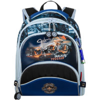 Ранец-рюкзак школьный Across ACR18-178-2 Огненный Мото