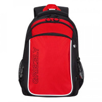 Рюкзак для мальчика Grizzly RB-152-1 Черный - красный