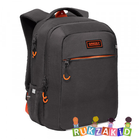 Рюкзак школьный Grizzly RB-156-1m Серый