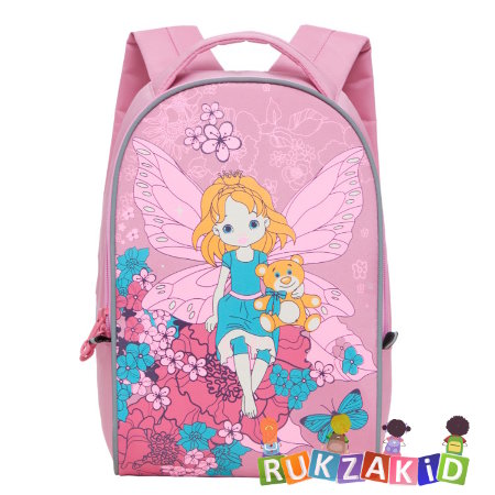 Рюкзак дошкольный для девочки Grizzly с феей RS-665-2 розовый