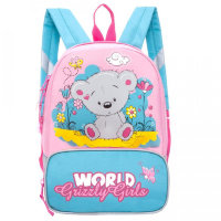 Рюкзак детский Grizzly RS-899-1 Розовый - голубой