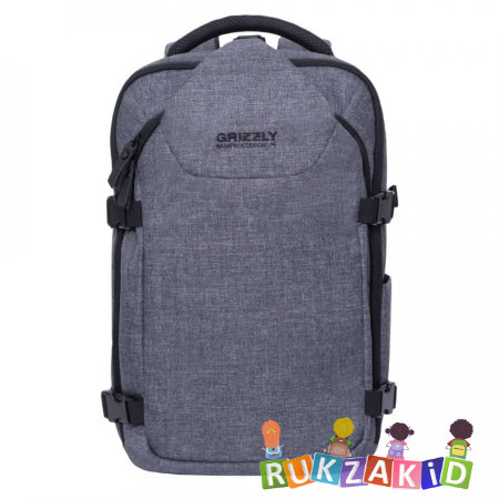 Рюкзак мужской для города Grizzly RQ-914-1​ Серый