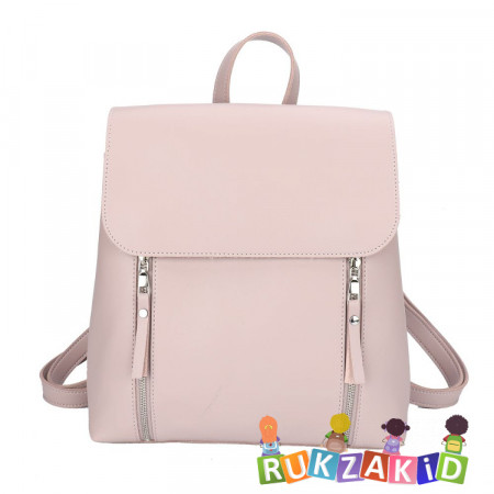 Рюкзак женский OrsOro ORS-0128 Палево-розовый