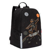 Рюкзак школьный Grizzly RB-251-2 Черный - оранжевый