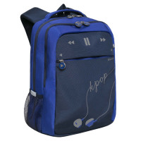 Рюкзак школьный Grizzly RB-156-2 Ярко - синий - синий