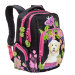Рюкзак школьный Grizzly RG-760-1 Черный - розовый