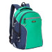 Рюкзак школьный Grizzly RB-963-1 Зеленый - темно-синий
