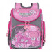 Ранец школьный Grizzly RAr-080-11 Мишка и цветы Серо - розовый