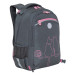 Рюкзак школьный с мешком для обуви Grizzly RG-269-1 Серый