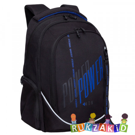 Рюкзак молодежный Grizzly RU-335-3 Черный - синий