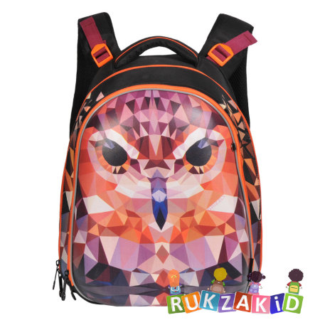 Рюкзак школьный для начальных классов Grizzly RA-779-5 Сова
