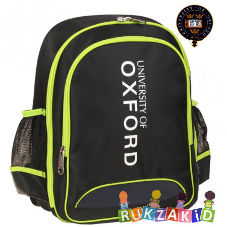 Рюкзак школьный OXFORD X-078 Черно-зеленый