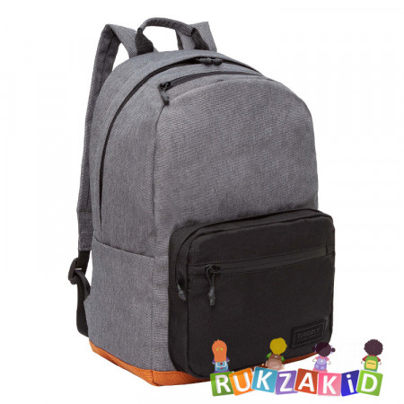 Рюкзак молодежный Grizzly RQL-218-3 Черный - кирпичный