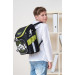 Ранец рюкзак школьный Grizzly RAl-295-1 Goal Черный - салатовый