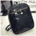 Черный рюкзак женский из искусственной кожи City Simple Style