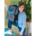 Рюкзак школьный Grizzly RB-251-5 Черный - голубой