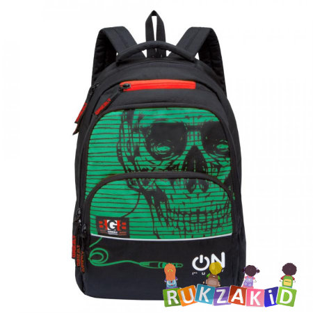 Молодежный рюкзак Grizzly RU-931-2 Черный - зеленый
