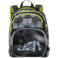 Ранец-рюкзак школьный с мешком для обуви Across ACR18-178A-4 Мотоцикл