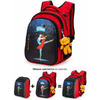 Рюкзак школьный с мешком для обуви SkyName R1-039-M Балет