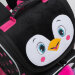 Ранец школьный с мешком для обуви Grizzly RAm-384-6 Пингвин Черный