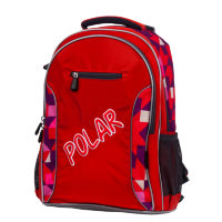 Молодежный рюкзак Polar П0082 Красно-оранжевый