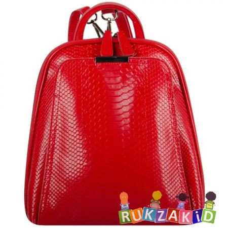 Кожаный рюкзак сумка Colorado Рептилия Красный