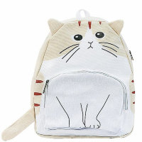 Молодежный рюкзак с ушками Funny Cat Бежевый