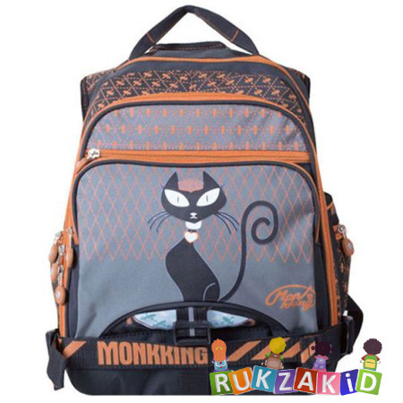Рюкзак для подростка Monkking Кошечка оранжевый
