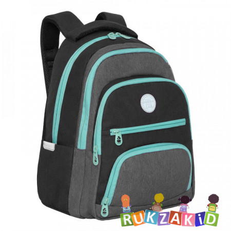 Рюкзак молодежный Grizzly RD-140-1 Черный - серый