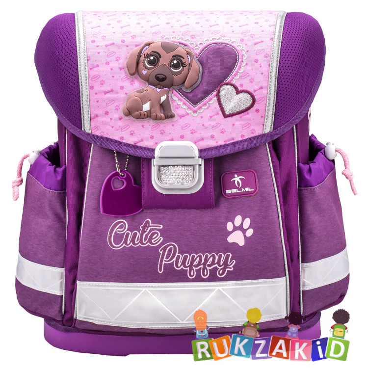 Купить ранец школьный belmil classy cute puppy в интернет магазине Rukzakid.ru