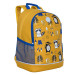 Рюкзак школьный Grizzly RG-163-8 Лесные животные Желтый