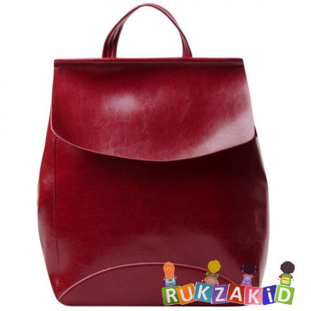 Кожаный рюкзак Alaska Бордовый