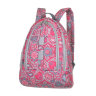 Маленький рюкзак женский Asgard P-5131 Огурцы Цветы серо-розовые