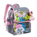 Рюкзак школьный Grizzly RA-877-1 Собачка в очках Серый - розовый