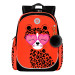 Рюкзак школьный Grizzly RG-368-1 Черный - оранжевый