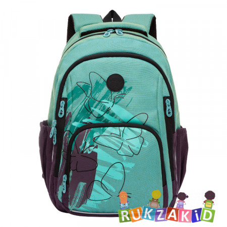 Рюкзак женский Grizzly RD-243-1 Бирюзовый - фиолетовый