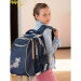 Рюкзак школьный с мешком для обуви Grizzly RG-169-5 Енот в темно - синем