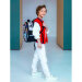 Ранец школьный с сумкой для обуви Nukki NK23B-9001 Черный Стикеры